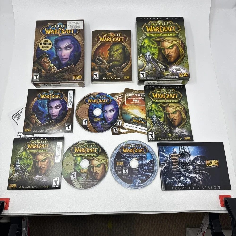World of Warcraft Original + Burning‎ Crusade + Wrath of the Lich King Game Box